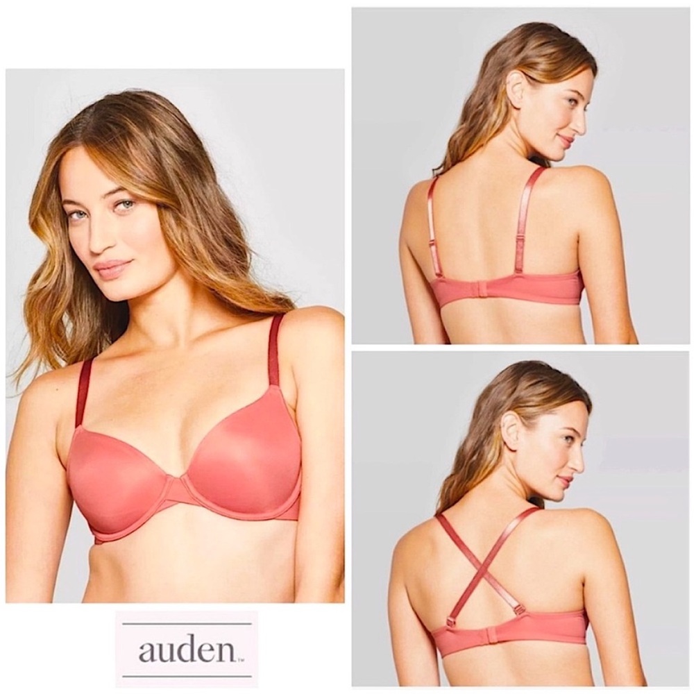 NEW Auden Demi Coverage Unlined Bra 32D
Faded Rose